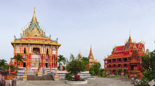 Khmerski świątyni w Mekong Delta, Wietnam — Zdjęcie stockowe