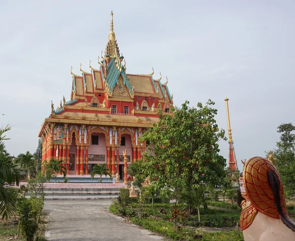 Khmerský chrám v Mekong Delta, Vietnam — Stock fotografie