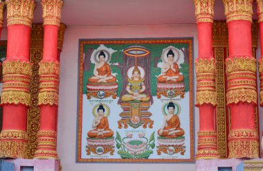 Dekorasyon Vietnam Khmer Tapınağı