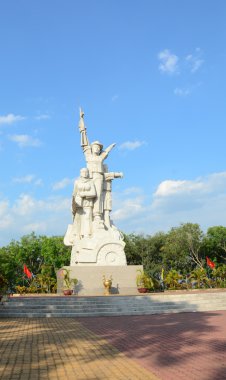 Heykel ve Vietnamca anıt asker