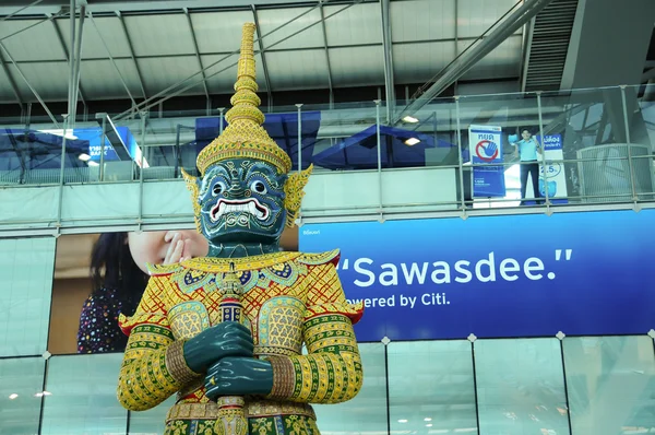 Port lotniczy Bangkok-Suvarnabhumi wnętrza — Zdjęcie stockowe