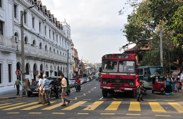 Vista da rua Kandy, Sri Lanka — Fotografia de Stock