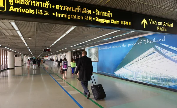 Passeggeri all'aeroporto Don Muang — Foto Stock