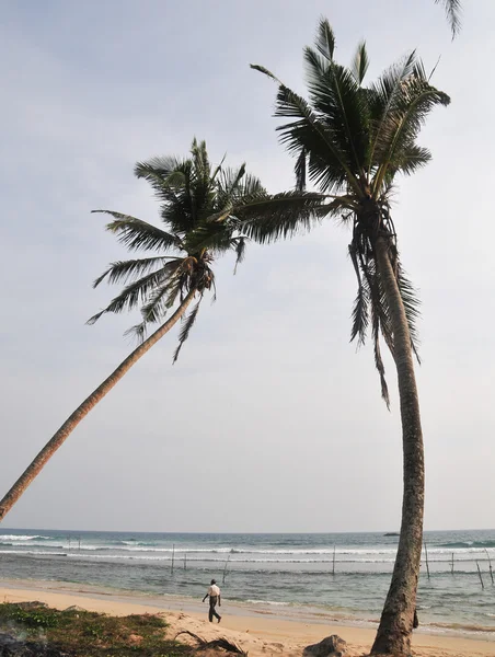 Playa en Hikkaduwa, Sri Lanka — Foto de Stock
