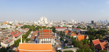 Bangkok altın Dağı dan görünüm
