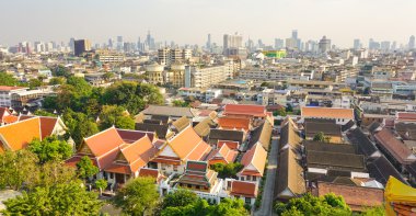 Bangkok altın Dağı dan görünüm