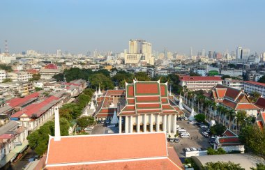 Bangkok altın Dağı dan görünüm