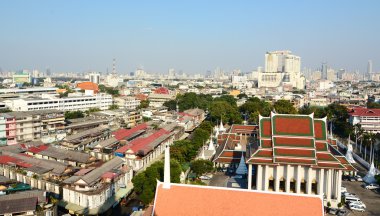 Bangkok altın Dağı dan görünüm