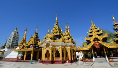 Shwedagon Selami Pagoda Yangon içinde