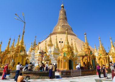 Shwedagon pagoda in Yangon, Myanmar