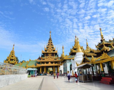 Shwedagon pagoda in Yangon, Myanmar