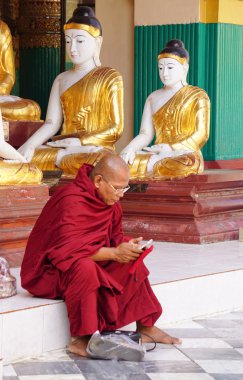 Shwedagon pagoda in Yangon, Myanmar