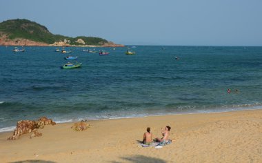 Nha Trang, Vietnam tropikal plaj