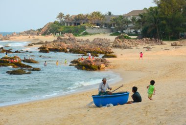 Nha Trang, Vietnam tropikal plaj