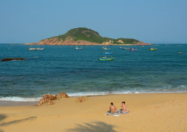 Spiaggia tropicale di Nha Trang, Vietnam — Foto Stock