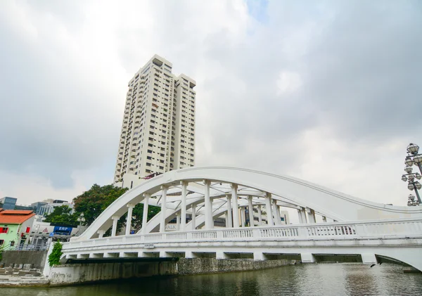 Ponte Elgin, sobre o rio Singapura — Fotografia de Stock