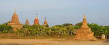 Görünüm Bagan tapınaklar, Myanmar