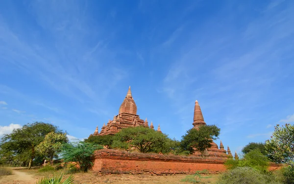 Görünüm Bagan tapınaklar, Myanmar — Stok fotoğraf