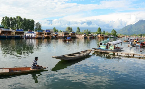 Estilo de vida em Lago Dal, Srinagar — Fotografia de Stock