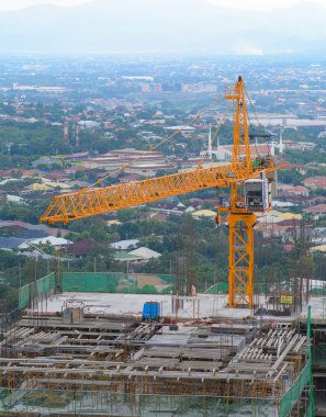 High-rise building under construction in Manila