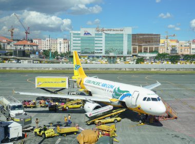 Cebu Pasifik uçak Manila Havalimanı Otopark