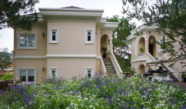 Villas in the luxury hotel in Dalat