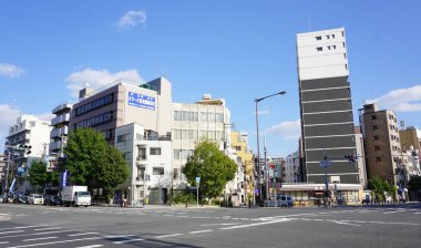 Traffic in Osaka downtown, Japan