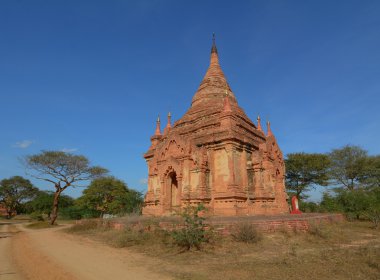 Görünüm Bagan tapınaklar, Myanmar
