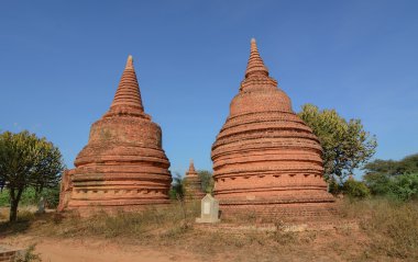 Görünüm Bagan tapınaklar, Myanmar