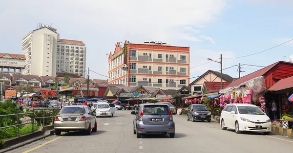 Many buildings on Little India street — Zdjęcie stockowe