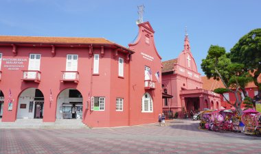 Malacca meydanda Flamanca görünümünü