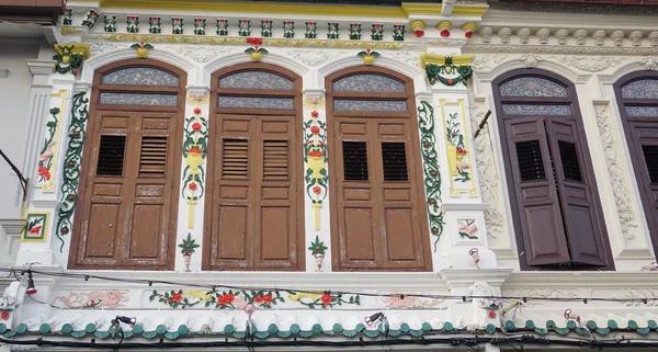 Colonial velho edifício fachada em Cingapura — Fotografia de Stock