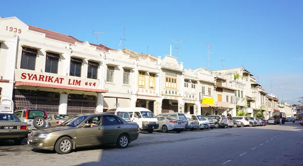 Historische deel van de oude Maleisische stad — Stockfoto