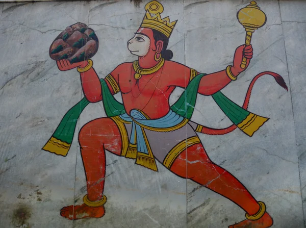 Graffiti en los ghats de Varanasi — Foto de Stock