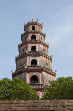 Thien mu pagoda içinde hue, vietnam