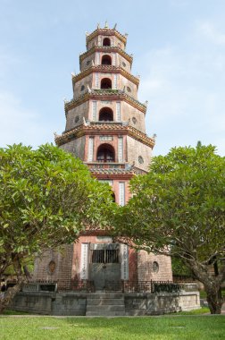 Thien mu pagoda içinde hue, vietnam