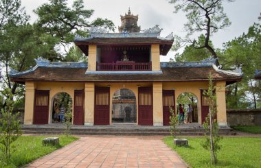 Thien mu pagoda içinde hue, vietnam