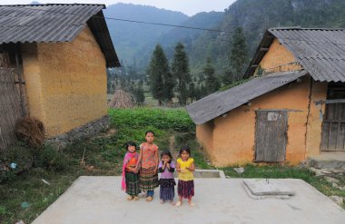 Etnik Hmong çocuk Sapa, Vietnam