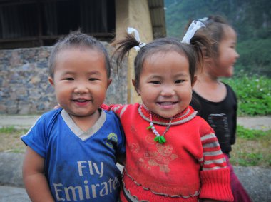 Etnik Hmong çocuk Sapa, Vietnam