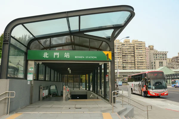 Железнодорожная станция в Тайбэе — стоковое фото