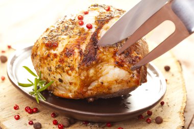 Marine fırında jambon