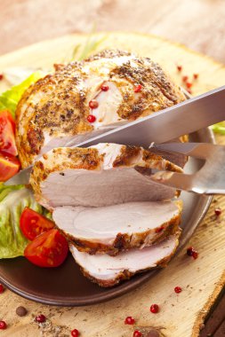 Marine fırında jambon