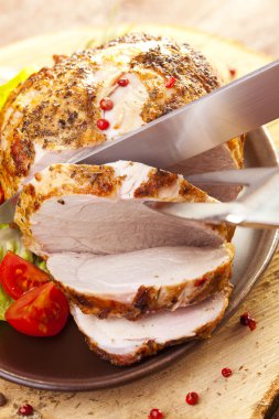 Marine fırında jambon