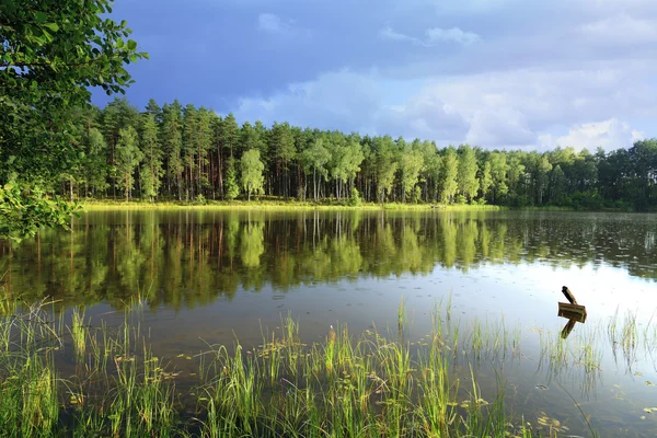 Öğleden sonra güneşin Kaşubyan Gölü