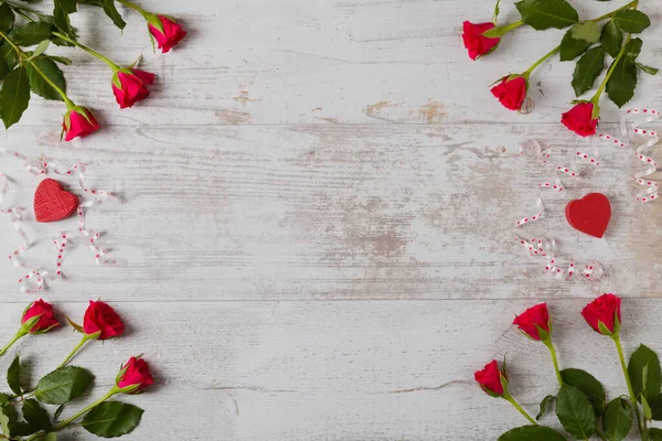 Día San Valentín Rosa Sobre Fondo — Foto de Stock