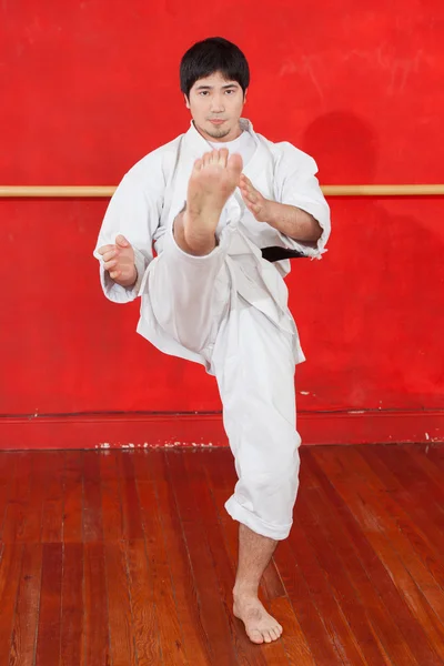 Pria berlatih karate — Stok Foto