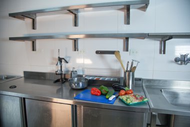 Taze sebze ile mutfak