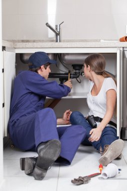 Boru Sabitleme tesisatçılar çifti