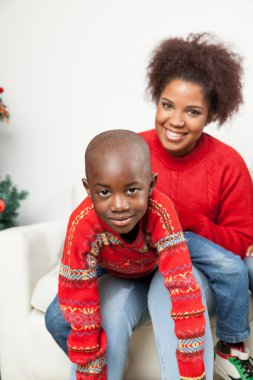 Afrika anne çocuğunu ile