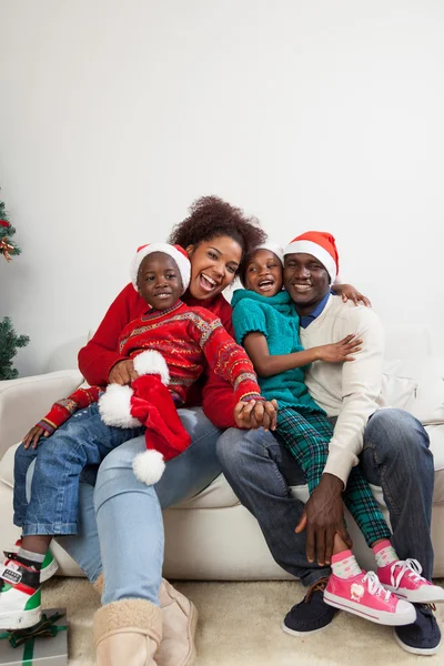 Noel'de birlikte Afrika aile